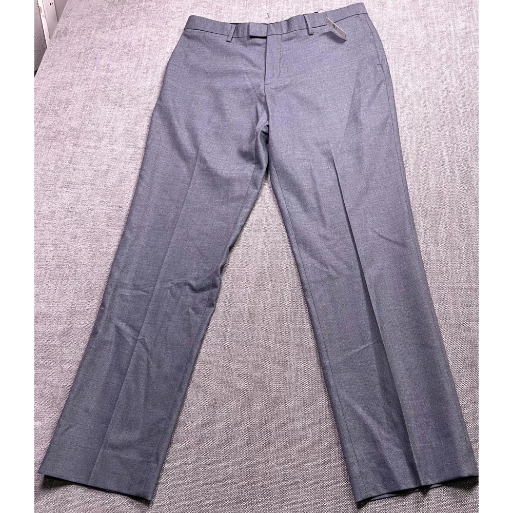 Banana Republic Mens 35x32 Gray Slim Fit Stretch Dress Pants 532457-01-1
